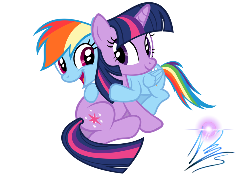 Size: 8000x6000 | Tagged: safe, artist:nightmaremoons, derpibooru import, rainbow dash, twilight sparkle, absurd resolution, cute, duo, eye contact, female, happy, hug, hug from behind, lesbian, looking at each other, mare, open mouth, shipping, simple background, smiling, transparent background, twidash, vector