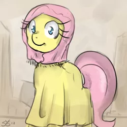 Size: 900x900 | Tagged: artist:speccysy, derpibooru import, fluttershy, hijab, islam, islamashy, safe, solo