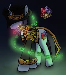Size: 659x746 | Tagged: artist:paavi0, derpibooru import, league of legends, ponified, safe, twisted fate