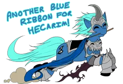 Size: 1137x776 | Tagged: artist:hewhoerasesmost, derpibooru import, hecarim, league of legends, ponified, safe