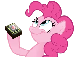 Size: 990x759 | Tagged: derpibooru import, look what pinkie found, pinkie pie, safe, self-destruct button, simple background, transparent background