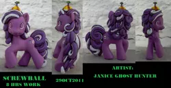 Size: 1354x698 | Tagged: safe, artist:janiceghosthunter, derpibooru import, screwball, pony, custom, irl, photo, toy