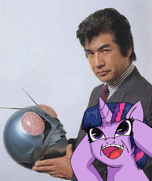 Size: 675x800 | Tagged: derpibooru import, hiroshi fujioka, kamen rider, photo, safe, twilight sparkle