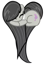 Size: 308x422 | Tagged: safe, artist:chiramii-chan, derpibooru import, octavia melody, earth pony, pony, cute, cutie mark, eyes closed, female, g4, heart pony, hooves, mare, simple background, solo, transparent background, vector