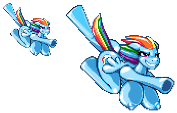 Size: 346x221 | Tagged: anthro, arm hooves, artist:casetermk, big breasts, breasts, busty rainbow dash, derpibooru import, female, huge breasts, nipples, non-animated gif, nudity, pegasus, pixel art, questionable, rainbow dash, unguligrade anthro