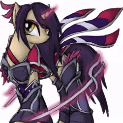 Size: 894x894 | Tagged: artist:kittynumber7, derpibooru import, fiora laurent, league of legends, ponified, safe