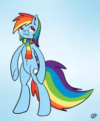 Size: 1200x1460 | Tagged: clothes, derpibooru import, just ask rainbow dash, m4ng0s, rainbow dash, safe, scarf, solo