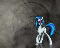 Size: 1000x800 | Tagged: safe, artist:nastylady, derpibooru import, vinyl scratch, pony, unicorn, abstract background, female, mare, photoshop, solo