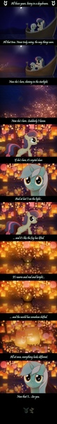 Size: 1280x9399 | Tagged: safe, artist:why485, derpibooru import, bon bon, lyra heartstrings, sweetie drops, boat, comic, crossover, female, i see the light, lantern, lesbian, love, lyrabon, mare, romantic, shipping, song, tangled (disney)