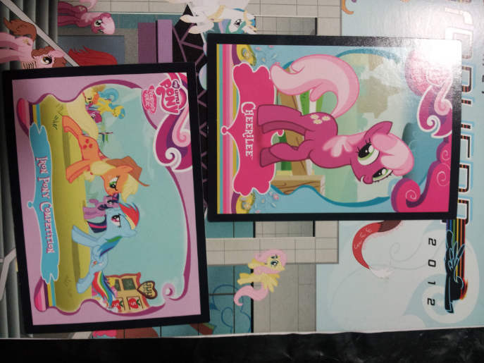 Size: 687x515 | Tagged: applejack, berry punch, berryshine, cheerilee, derpibooru import, fluttershy, lemon hearts, princess celestia, rainbow dash, safe, trading card, twilight sparkle