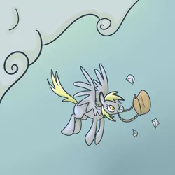 Size: 2000x2000 | Tagged: safe, artist:ponygoggles, derpibooru import, derpy hooves, pegasus, pony, female, flying, high res, letter, mail, mailbag, mare, mouth hold, no pupils, solo