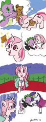 Size: 600x1600 | Tagged: safe, artist:moronsonofboron, derpibooru import, baby moondancer, rarity, spike, friendship is magic, g1, the best night ever, the ticket master, ? block, comic, female, g1 to g4, generation leap, grand galloping gala, hilarious in hindsight, lonely, love triangle, male, sad, shipping, sleeping, sparity, spike gets all the mares, spikedancer, straight, teddy bear