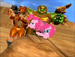 Size: 504x383 | Tagged: beast wars, derpibooru import, edit, pinkie pie, rattrap, rhinox, safe, transformers