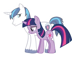 Size: 6330x5040 | Tagged: dead source, safe, artist:fureox, derpibooru import, shining armor, twilight sparkle, pony, unicorn, absurd resolution, brother and sister, duo, female, male, mare, siblings, simple background, stallion, transparent background, unicorn twilight, vector
