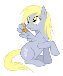Size: 598x722 | Tagged: safe, artist:darkalchemist15, derpibooru import, derpy hooves, pegasus, pony, eating, female, mare, muffin, puffy cheeks, simple background, solo, transparent background, wing hands