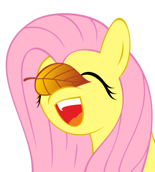 Size: 4384x4868 | Tagged: safe, artist:stardustxiii, derpibooru import, fluttershy, pegasus, pony, absurd resolution, autumn, cute, daaaaaaaaaaaw, eyes closed, female, happy, leaf, mare, open mouth, shyabetes, simple background, smiling, solo, transparent background