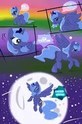 Size: 1000x1500 | Tagged: safe, artist:saffirewarrior, derpibooru import, princess luna, alicorn, pony, crying, dialogue, eyes closed, full moon, moon, night, night sky, sad, sky, solo, stars