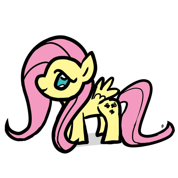 Size: 1698x1698 | Tagged: safe, artist:smileylimey, derpibooru import, fluttershy, pegasus, pony, female, mare, profile, simple background, smiling, solo, spread wings, standing, white background, wings