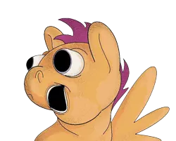 Size: 868x699 | Tagged: artist:applebeans, derpibooru import, safe, scootaloo, simple background, solo, transparent background