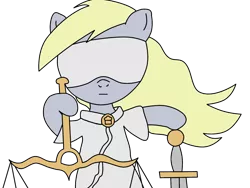 Size: 1600x1200 | Tagged: safe, artist:wrongness, derpibooru import, derpy hooves, pegasus, pony, female, justice, justice is derpy, justitia, lady justice (goddess), mare, scales of justice