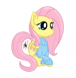 Size: 1033x1057 | Tagged: dead source, safe, artist:fribox, derpibooru import, fluttershy, pegasus, pony, bottomless, clothes, partial nudity, solo, sweater, sweatershy