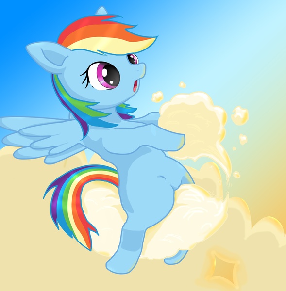 Size: 4250x4330 | Tagged: safe, artist:lyuun, derpibooru import, rainbow dash, pegasus, pony, absurd resolution, open mouth, solo