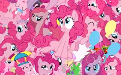 Size: 2560x1600 | Tagged: safe, artist:lightningbolt, derpibooru import, pinkie pie, earth pony, pony, too many pinkie pies, bubble berry, clone, cutie mark, female, hilarious in hindsight, mare, multeity, pink, pinkie clone, so much pink, so much pony, too much pink energy is dangerous, vector, wallpaper