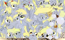 Size: 2560x1600 | Tagged: safe, derpibooru import, derpy hooves, pony, cutie mark, so much pony, unstoppable force of derp, vector, wallpaper