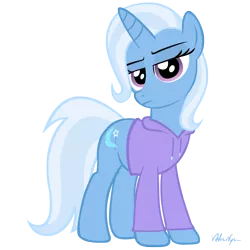 Size: 2000x2000 | Tagged: artist:viktornewman, clothes, derpibooru import, high res, hoodie, safe, trixie