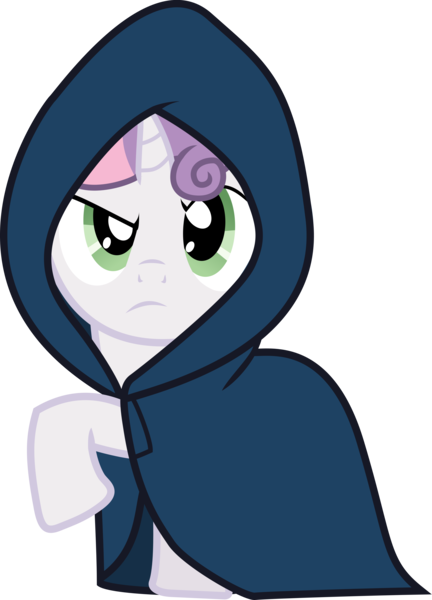 Size: 5980x8297 | Tagged: absurd resolution, artist:lightningtumble, cloak, clothes, derpibooru import, safe, simple background, solo, sweetie belle, transparent background, vector