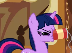 Size: 842x625 | Tagged: can, derpibooru import, party of one, safe, screencap, twilight sparkle