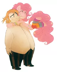 Size: 786x1000 | Tagged: artist:technaro, crossover, derpibooru import, human, pinkie pie, safe, the penguin