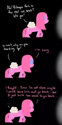 Size: 600x1200 | Tagged: safe, artist:ask sir lint-alot, derpibooru import, pinkie pie, sir lintsalot, earth pony, pony, comic, dark memory, female, mare, photoshop, pinkamena diane pie, tumblr