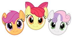 Size: 3000x1550 | Tagged: apple bloom, artist:blanishna, cute, cute face, cutie mark crusaders, derpibooru import, faic, pep boys, pure unfiltered evil, safe, scootaloo, simple background, sweetie belle, transparent background, vector