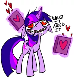 Size: 707x742 | Tagged: artist:ghost, derpibooru import, drool, heart, safe, solo, twilight sparkle, want it need it
