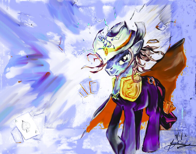 Size: 1187x933 | Tagged: artist:zadasolar, derpibooru import, league of legends, ponified, safe, twisted fate