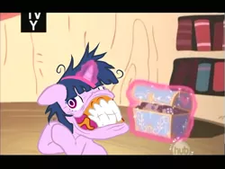 Size: 2000x1500 | Tagged: artist:porkcow, creepy, derpibooru import, edit, edited screencap, lesson zero, nightmare fuel, safe, sarah jessica parker, screencap, twilight sparkle