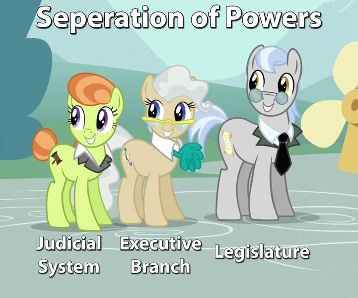 Size: 1298x1080 | Tagged: a friend in deed, cropped, derpibooru import, edit, edited screencap, government, judge, justah bill, lady justice, mayor mare, politics, safe, screencap, smile song, swift justice, tall order