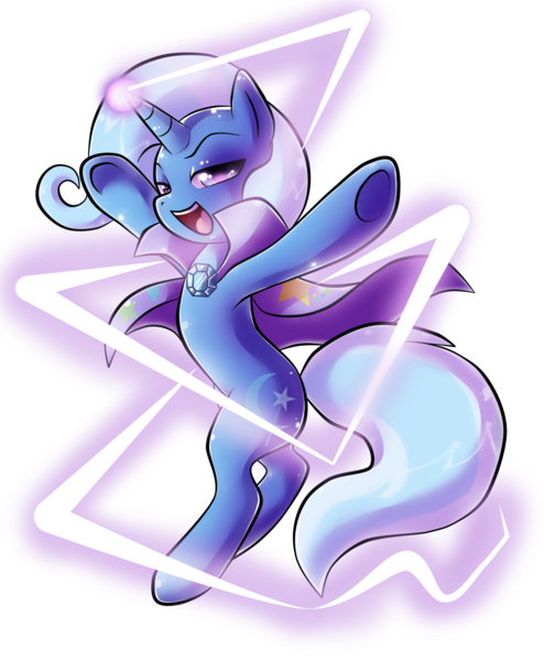 Size: 2221x2700 | Tagged: safe, artist:xnightmelody, derpibooru import, trixie, pony, unicorn, adobe imageready, bedroom eyes, bipedal, cape, cloak, clothes, eyeshadow, female, hooves up, lidded eyes, looking at you, magic, magic trick, makeup, mare, open mouth, simple background, smirk, solo, transparent background, trixie's cape, underhoof, vector