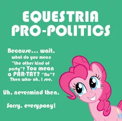 Size: 696x688 | Tagged: derpibooru import, pinkie pie, politics, pro-choice poster, safe