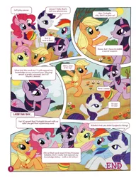 Size: 783x1020 | Tagged: safe, derpibooru import, official, applejack, fluttershy, pinkie pie, rainbow dash, rarity, twilight sparkle, pony, bipedal, comic, german comic, german my little pony comic, mane six, my little pony comic, official content, the secret mission, twilight is a lion