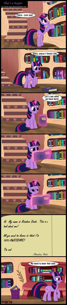 Size: 1309x5897 | Tagged: safe, artist:toxic-mario, derpibooru import, twilight sparkle, pony, unicorn, book, comic, female, golden oaks library, library, mare, photoshop, solo, unicorn twilight