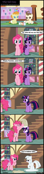 Size: 1504x5935 | Tagged: safe, artist:toxic-mario, derpibooru import, pinkie pie, pound cake, pumpkin cake, twilight sparkle, earth pony, pegasus, pony, unicorn, baby cakes, baby, baby pony, comic, female, flour, mare, photoshop, unicorn twilight