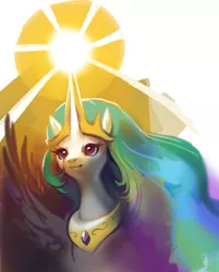 Size: 1027x1280 | Tagged: artist:purplekecleon, derpibooru import, magic, princess celestia, safe, solo