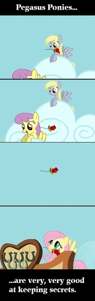 Size: 300x950 | Tagged: safe, derpibooru import, edit, edited screencap, screencap, derpy hooves, fluttershy, parasol, pegasus, pony, fall weather friends, derpyshy, female, lesbian, mare, rose, shipping