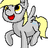 Size: 100x100 | Tagged: safe, artist:jigsaw91, derpibooru import, derpy hooves, pegasus, pony, animated, female, mare, solo