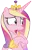 Size: 3198x5000 | Tagged: safe, artist:zutheskunk traces, derpibooru import, princess cadance, queen chrysalis, alicorn, pony, a canterlot wedding, disguise, disguised changeling, disgusted, do not want, ew gay, fake cadance, female, image, mare, meme, open mouth, png, simple background, solo, transparent background, vector, vector trace