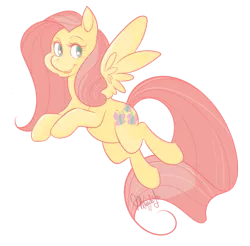 Size: 673x663 | Tagged: safe, artist:snarkies, derpibooru import, fluttershy, pony, simple background, solo, white background