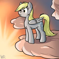 Size: 813x813 | Tagged: safe, artist:wolfy-t, derpibooru import, derpy hooves, pegasus, pony, female, mare, solo