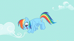 Size: 720x405 | Tagged: safe, derpibooru import, screencap, rainbow dash, pegasus, pony, the mysterious mare do well, animated, female, gif, mare, solo